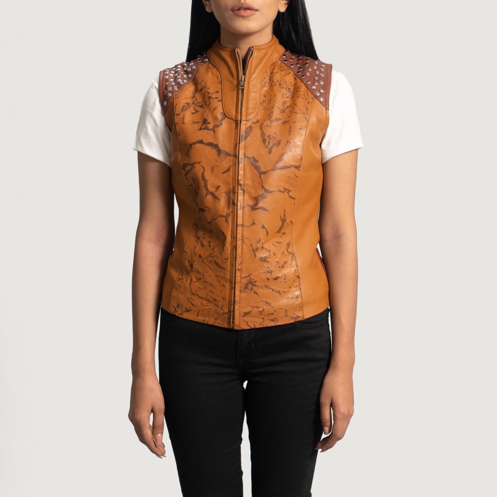 Women’s Leather Vest