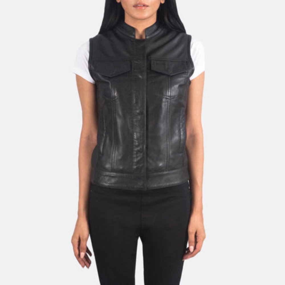 Women’s Leather Vest