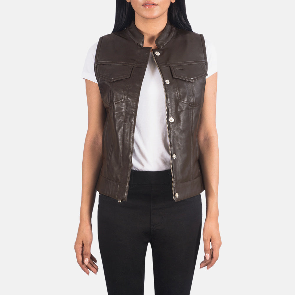 Women’s Leather Vest