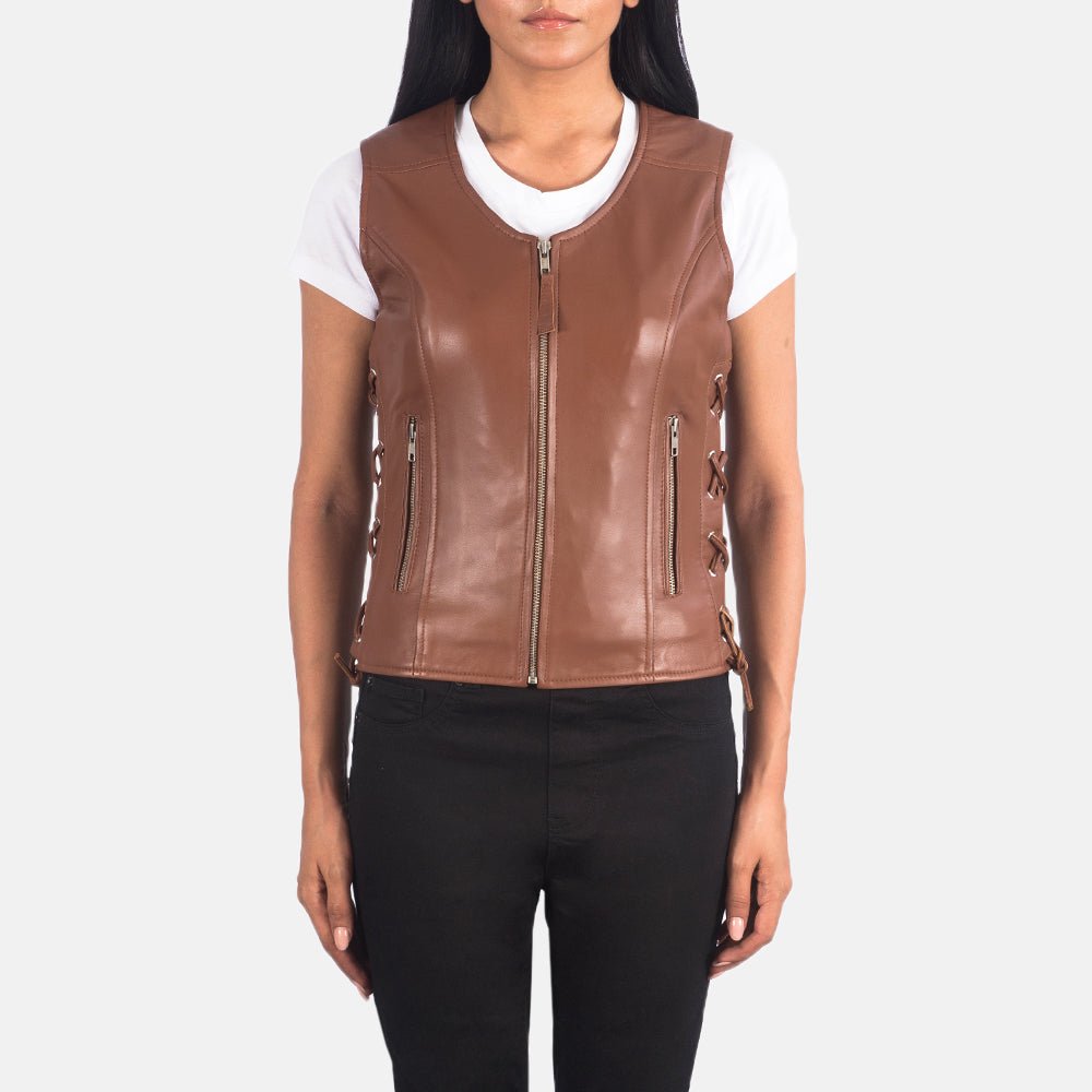 Women’s Leather Vest